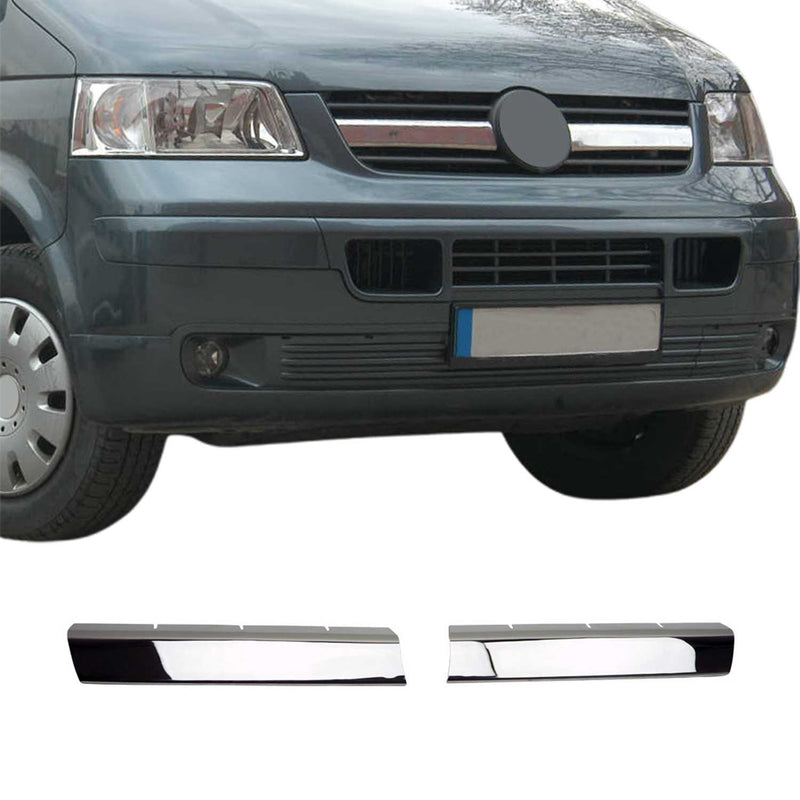 Moulure de Grille de Calandre pour VW Transporter T5 2003-2009 Acier 2Pcs