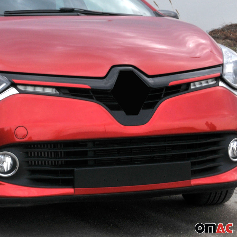 Moulure de Grille de Calandre pour Renault Clio IV 2012-2019 Acier 2Pcs rogue