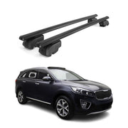 Barres de toit Transversales pour Kia Sorento 2016-2020 Aluminium Noir ABE