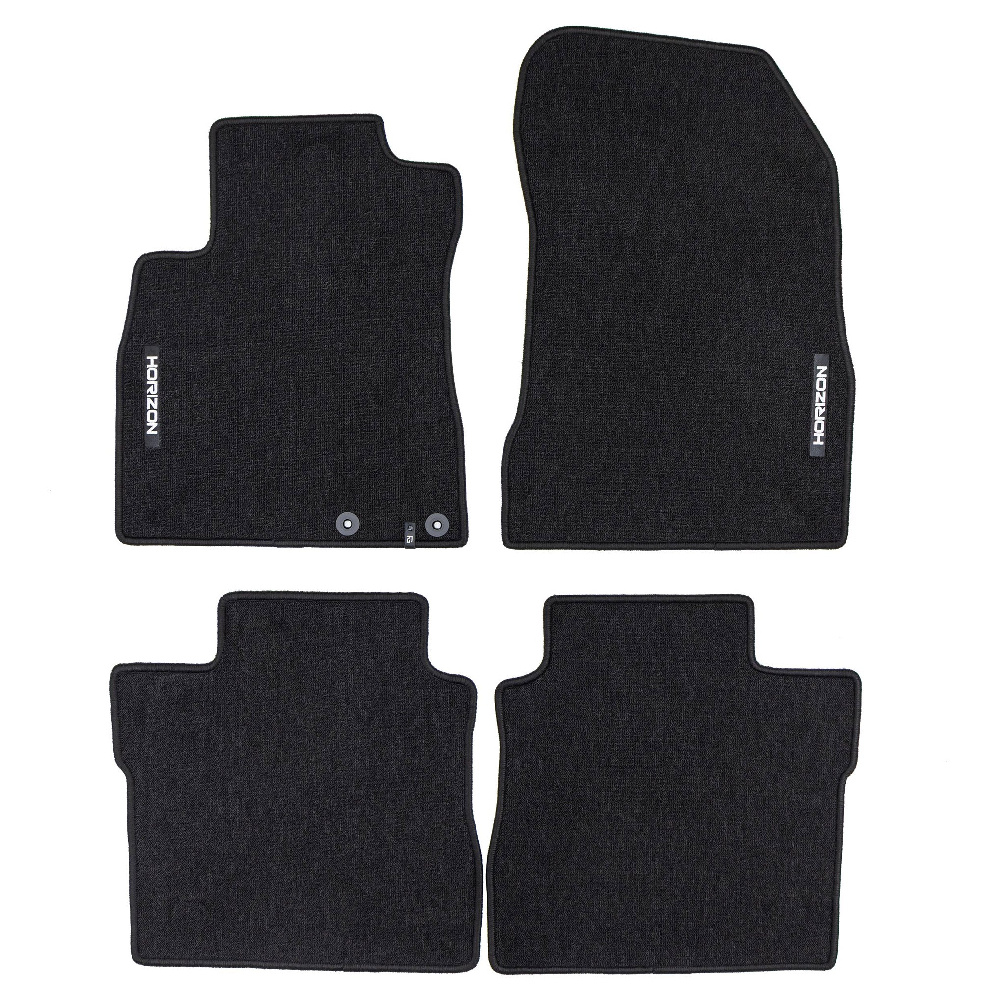 Tapis de Sol de Voiture pour Nissan Note II 2013-2017 Velours Imperméable 4Pcs