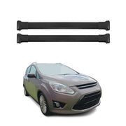 Barres de toit transversales pour Ford Grand C-Max 2010-2019 Aluminium Noir 2Pcs