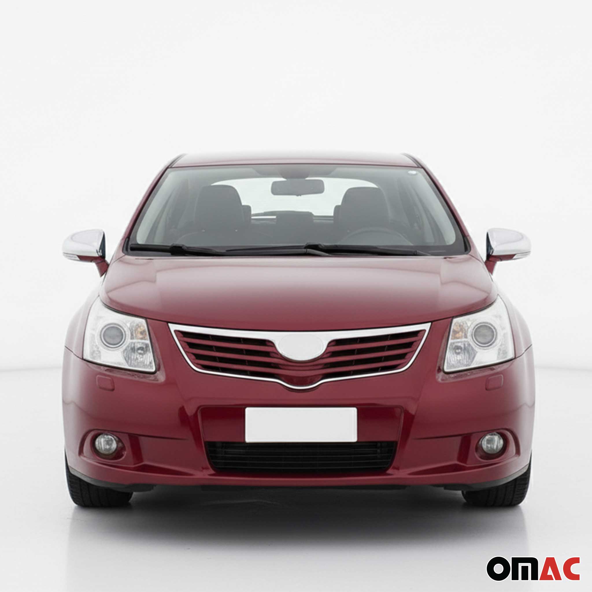 Coques de Rétroviseurs pour Toyota Avensis 2008-2015 en Acier Chromé Argent