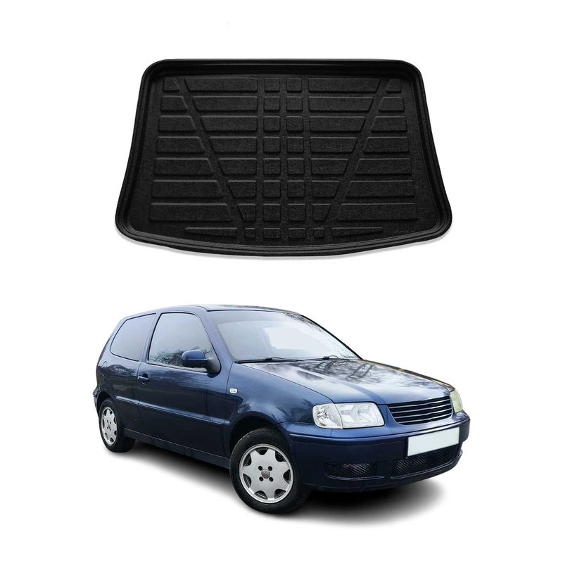 Tapis de Coffre pour VW Polo 1997-2002 HB en TPE Noir