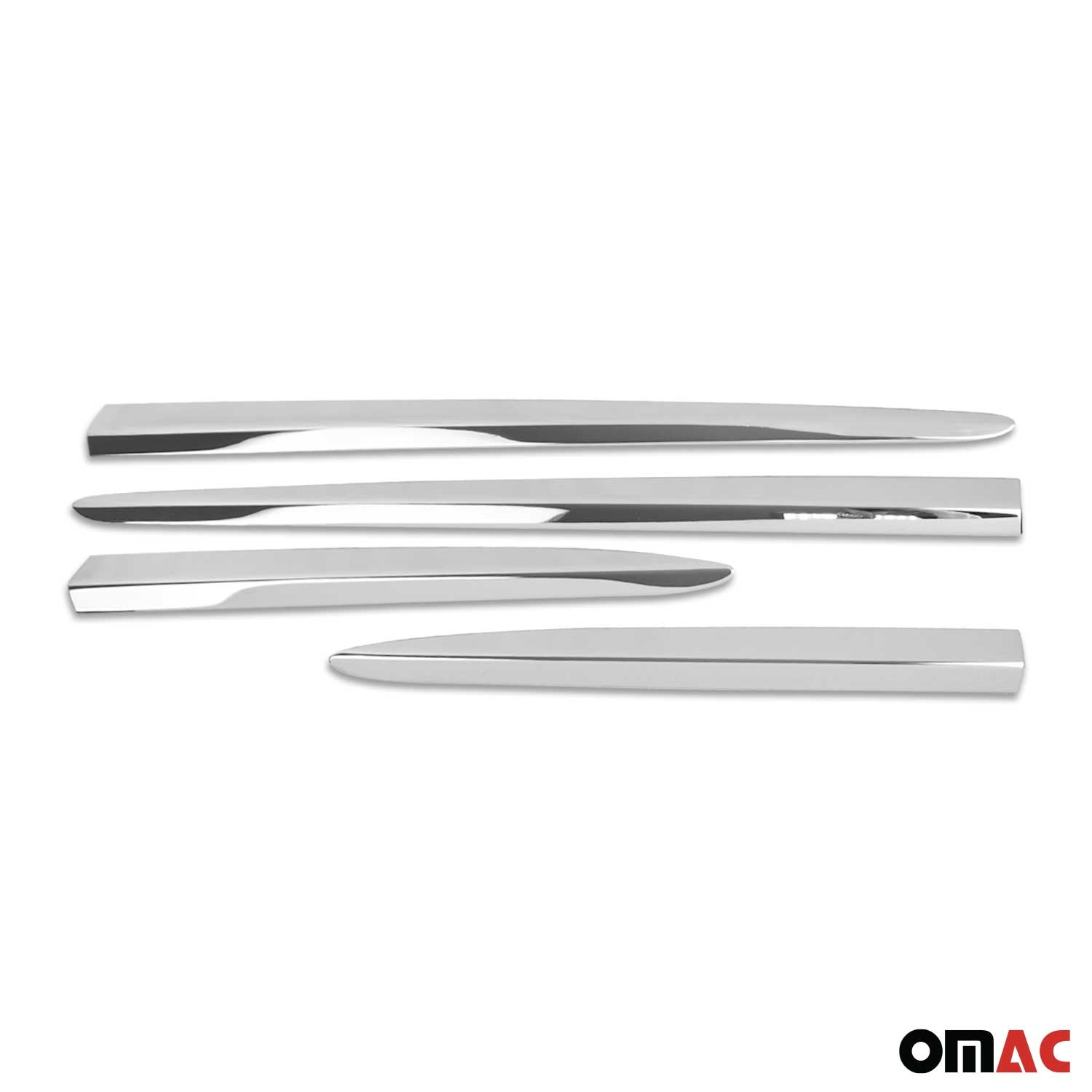 Garniture Baguette de porte latérale pour Fiat 500X 2015-2026 en acier inox 4Pcs