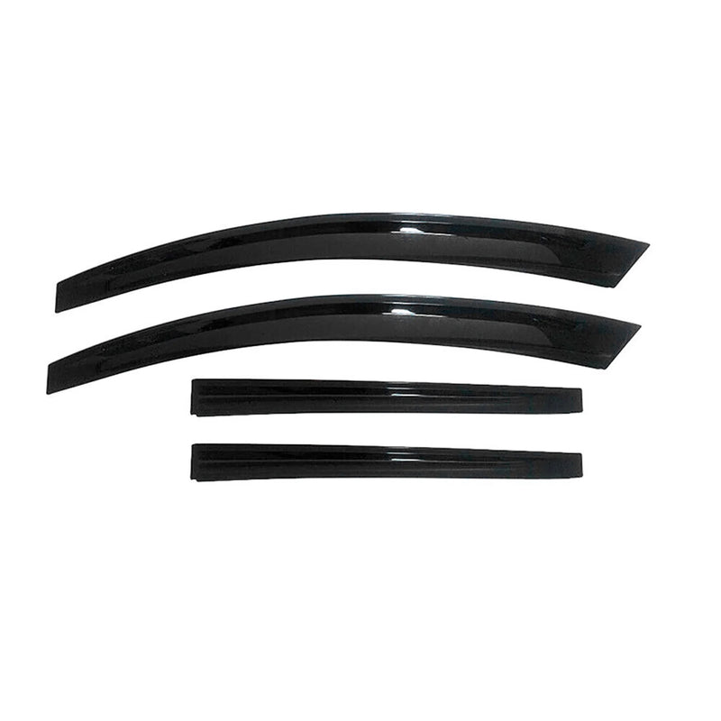 Déflecteurs de Vent pluie d'air pour Dacia Lodgy 2012-2021 Acrylique Noir 4 Pcs