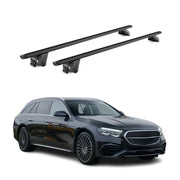 Barres de toit transversales pour Mercedes Classe E SW S213 2017-2023 Noir ABE
