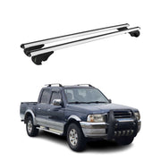 Barres de toit Transversales pour Ford Ranger I 1998-2006 TÜV Aluminium Gris 2x