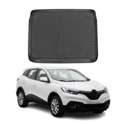 OMAC Tapis de coffre pour Renault Kadjar 2015-2022 sur mesure en caoutchouc Noir