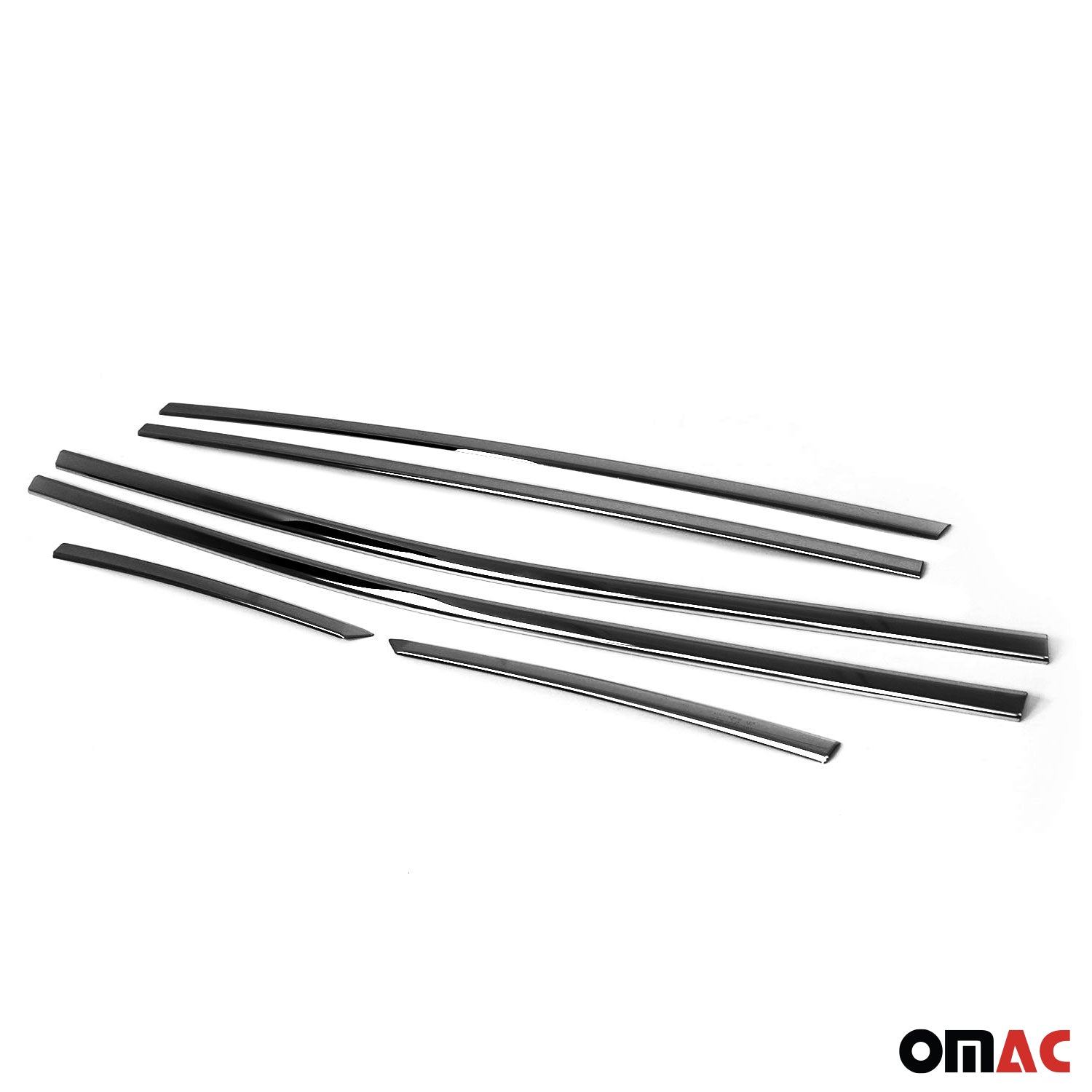 Garniture de Fenêtre pour Peugeot 2008 SUV 2019-2026 Acier Inox Foncé 6Pcs