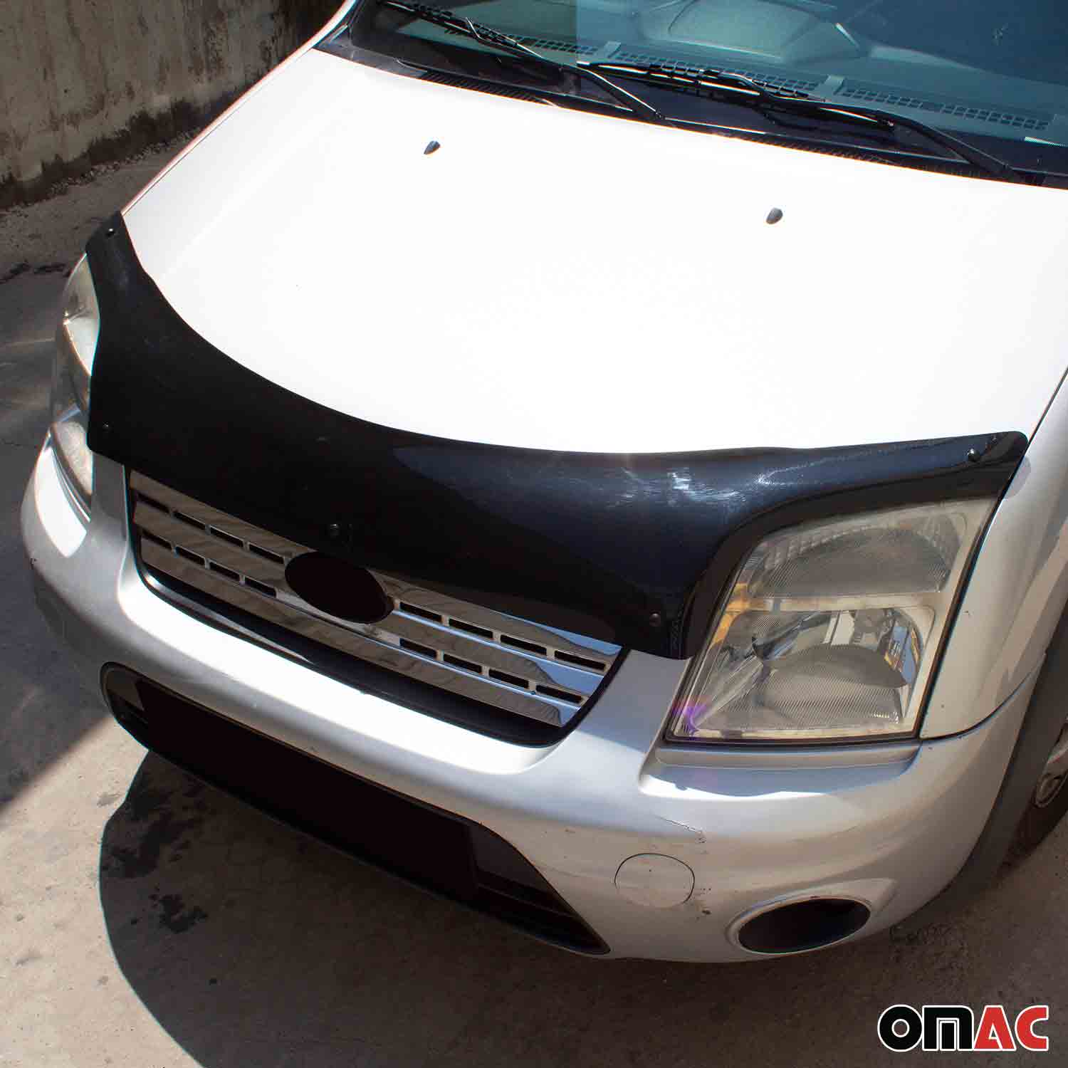 Deflecteurs d'air capot de voiture pour Ford Connect 2009-2014 Acrylique Noir