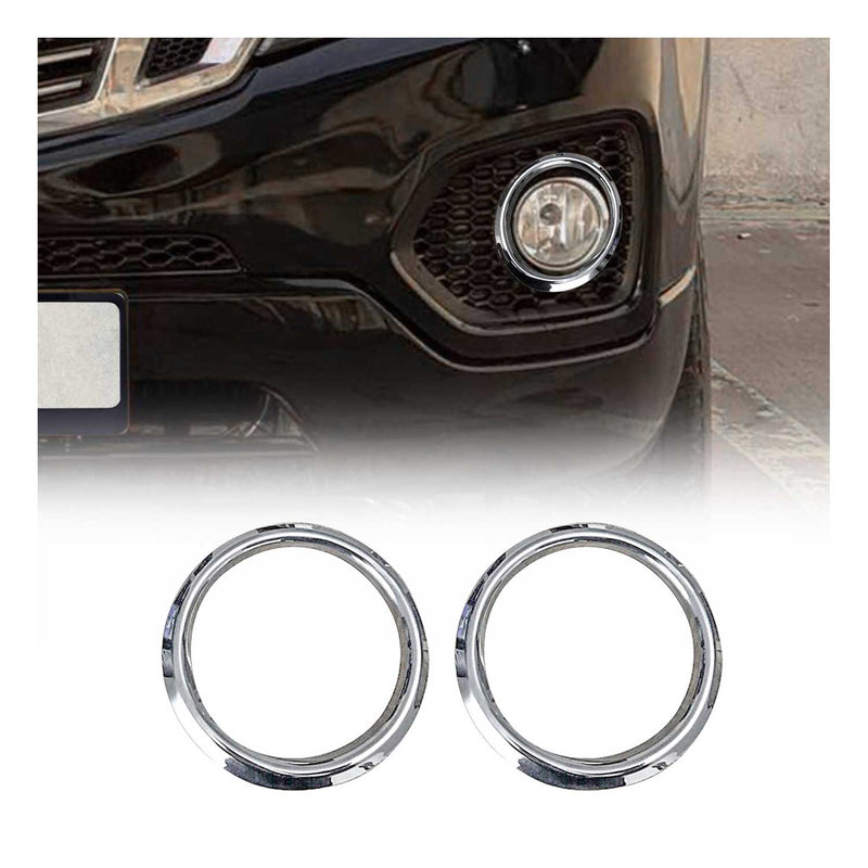 Cadre Phare Antibrouillard pour Kia Sorento II facelift 2013 acier inox Chromé