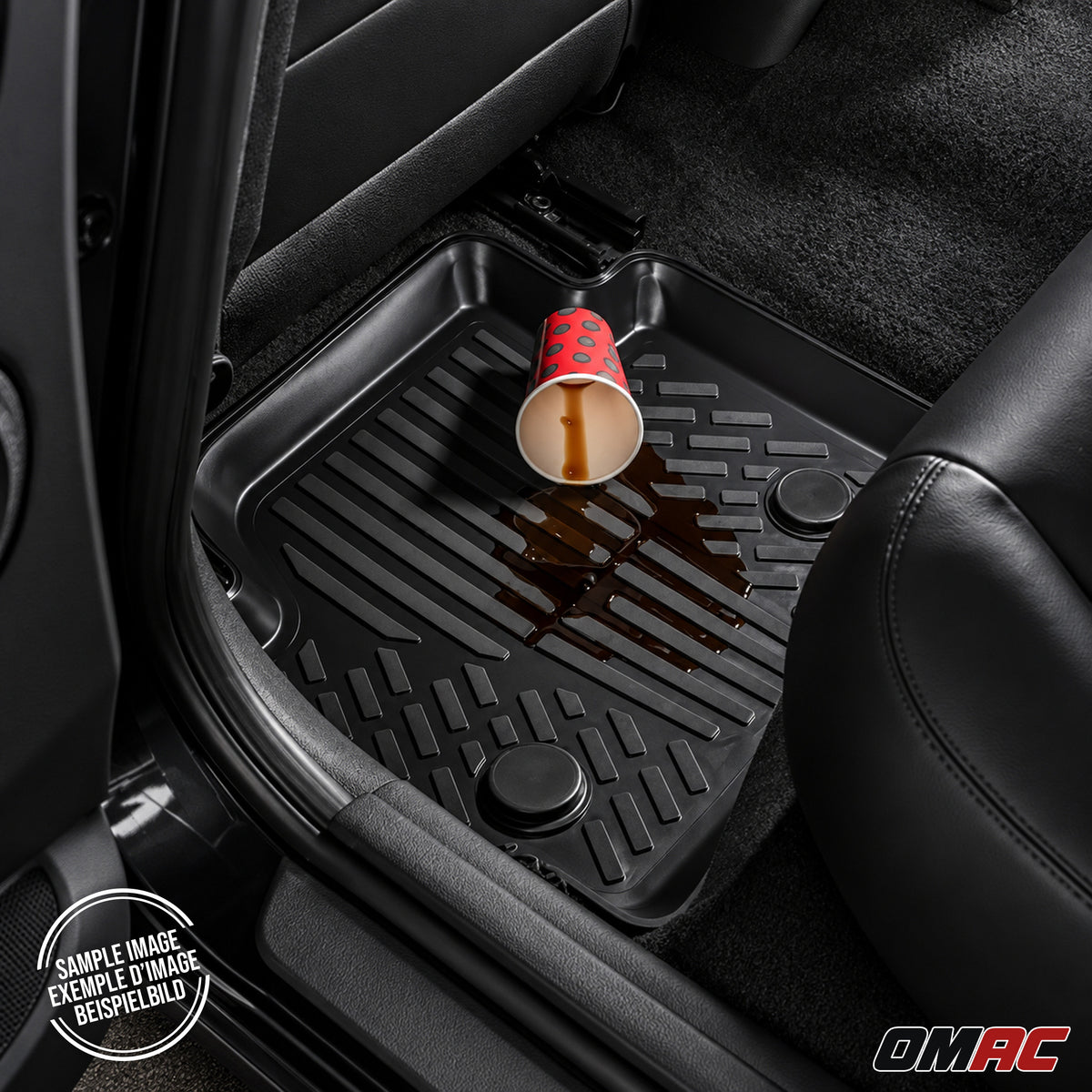 Tapis de sol pour MINI Countryman U25 2024-2027 EV/SE Noir 3D en TPE 4Pcs