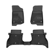 Tapis de Sol de Voiture pour Jeep Wrangler 4xe 2021-2026 TPE Imperméable 3Pcs