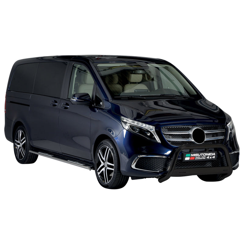 Pare-buffle Avant pour Mercedes Classe V 2020-2025 63mm en Acier Inoxydable Noir