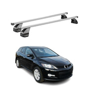 Barres de toit transversales pour Mazda CX-7 2006-2012 Acier Gris