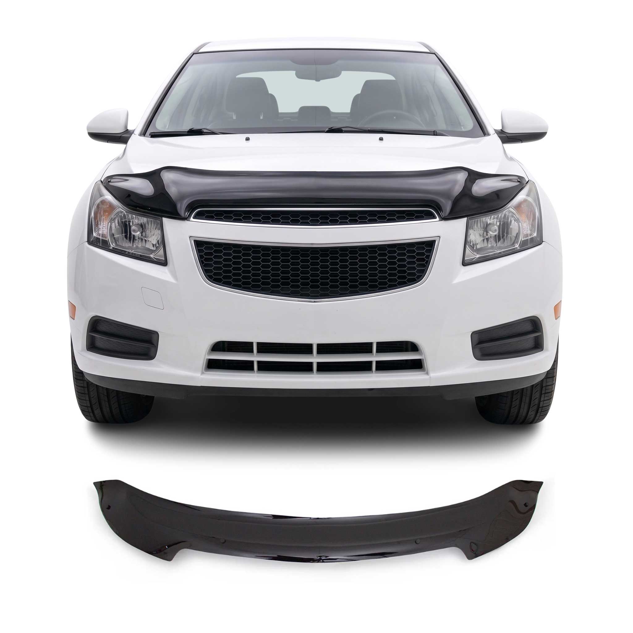 Deflecteurs d'air capot de voiture pour Chevrolet Cruze 2009-2021 Acrylique Noir