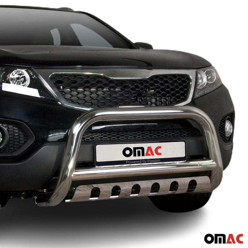 Pare-Buffle Avant Pour Kia Sorento 2010-2012 Acier Inox Argent