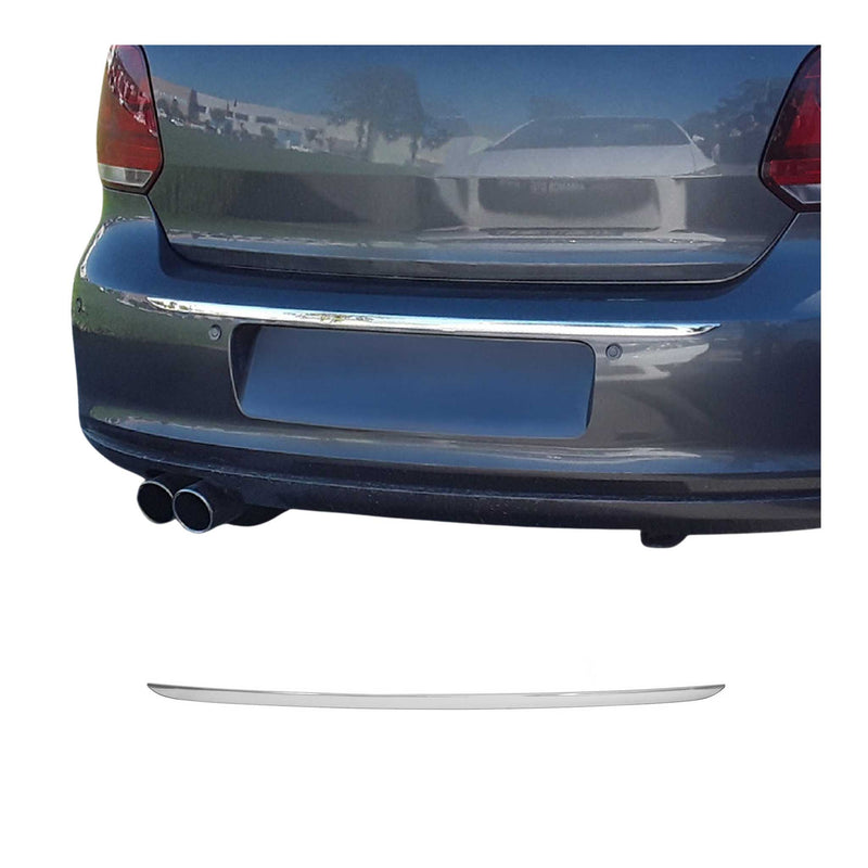 Arrière coffre couvercle moulure pour VW Polo Break 2009-2017 en inox chromé