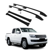 Kit Barres de toit pour VW Amarok 2010-2020 Alu Noir 4x