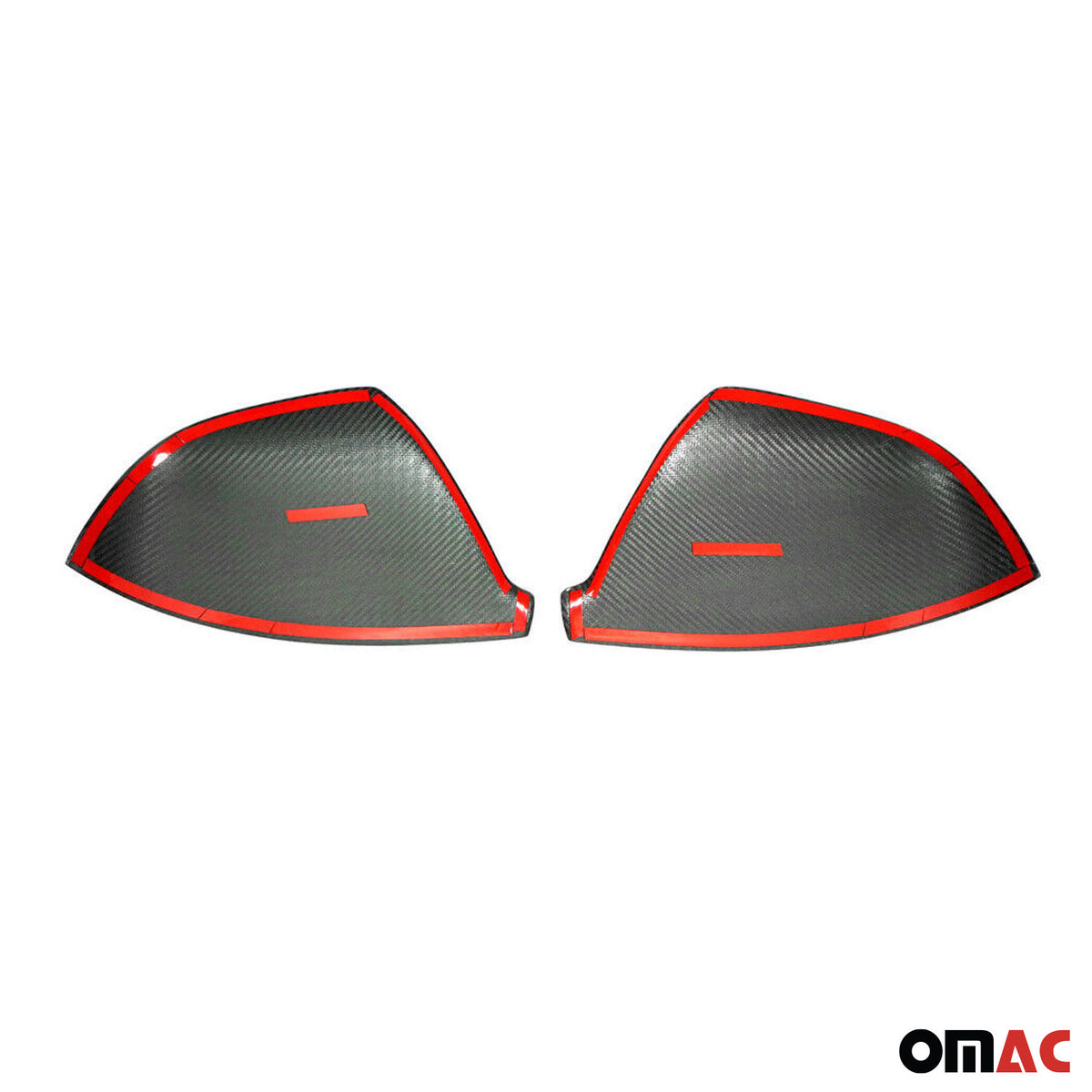Coques de Rétroviseurs pour VW T5 Transporter 2009-2015 en Carbone Rouge