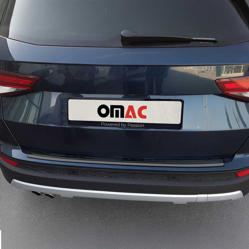 Protection Seuil de Pare-chocs Arriére Pour Seat Ateca 2016-2020 Foncé Inox