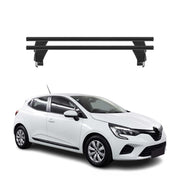 Menabo Barres de toit Transversales pour Renault Clio 5 2019-2025 Alu Noir ABE