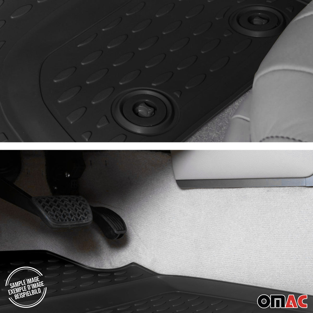 OMAC Tapis de sol pour Mazda CX-30 2020-2026 en caoutchouc Noir