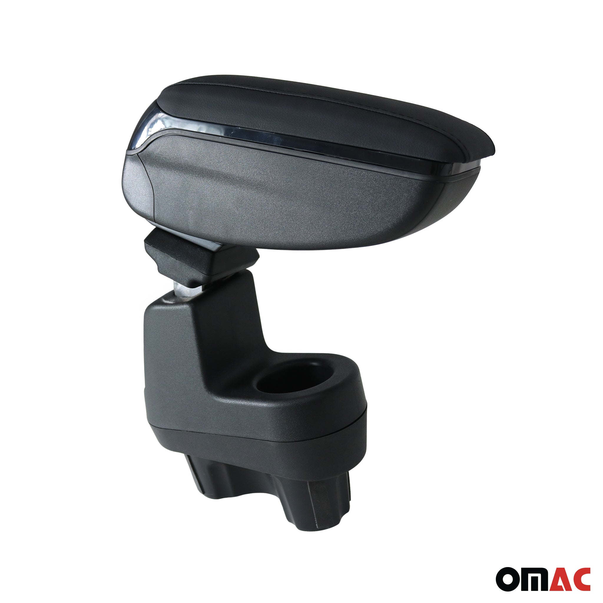 Accoudoir pour Fiat 500 500C 2015-2021 Vinyl Abs Noir Coulissant