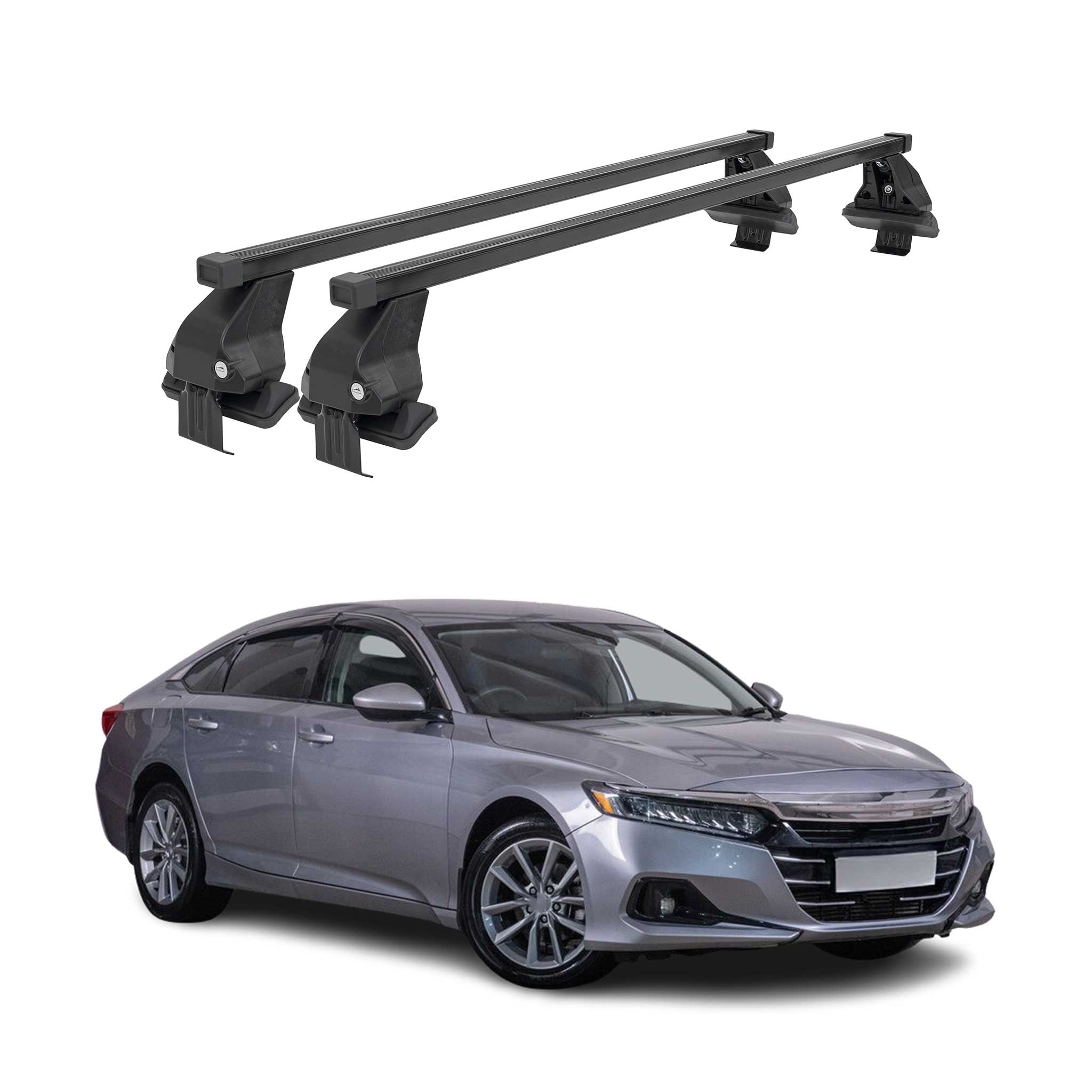 Barres Transversales Menabo pour Honda Accord X SD 2017-2020 Noir