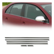 Garniture de Fenêtre pour VW Jetta Berline 2010-2018 Acier Inox Foncé 6Pcs