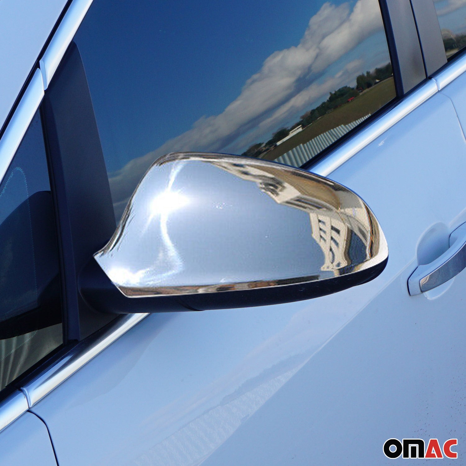 Coques de Rétroviseurs pour Opel Astra J 2009-2015 en Acier Chromé Argent