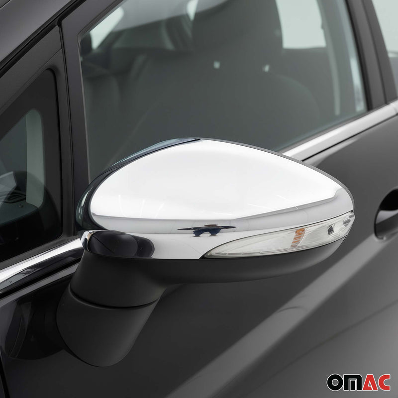 Coques de Rétroviseurs pour Ford Fiesta / B-Max 2008-2017 en ABS Chromé 2x