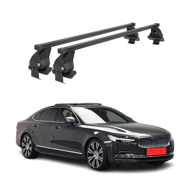 Barres Transversales Menabo pour Volvo S90 2016-2024 Noir