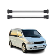 Barres de toit transversales pour Mercedes Vito W638 1996-2003 Aluminium Gris