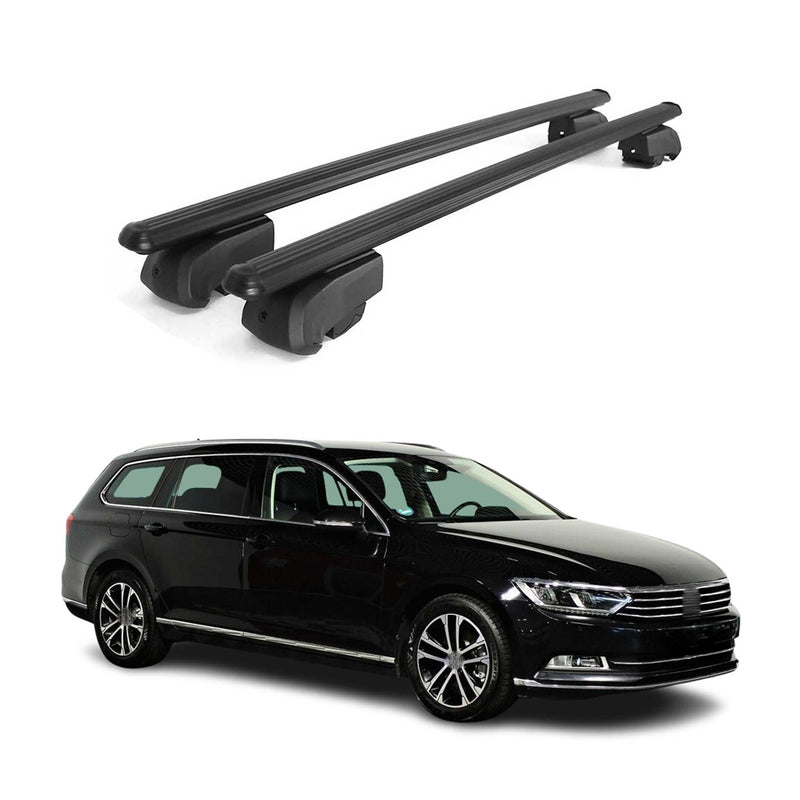 Barres de toit Transversales pour VW Passat B8 Variant 2015-2019 ABE Alu 2x