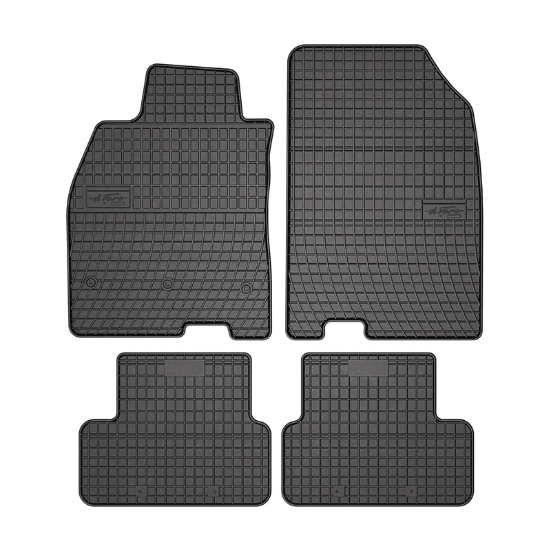 Tapis de Sol pour Renault Fluence 2009-2016 Caoutchouc Noir