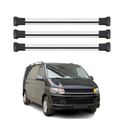 Barres de toit transversales pour Opel Vivaro A 2001-2014 Aluminium Gris 3Pcs