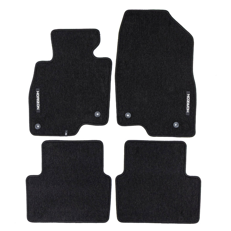 Tapis de Sol de Voiture pour Mazda 3 III 2013-2018 Velours Imperméable 4Pcs