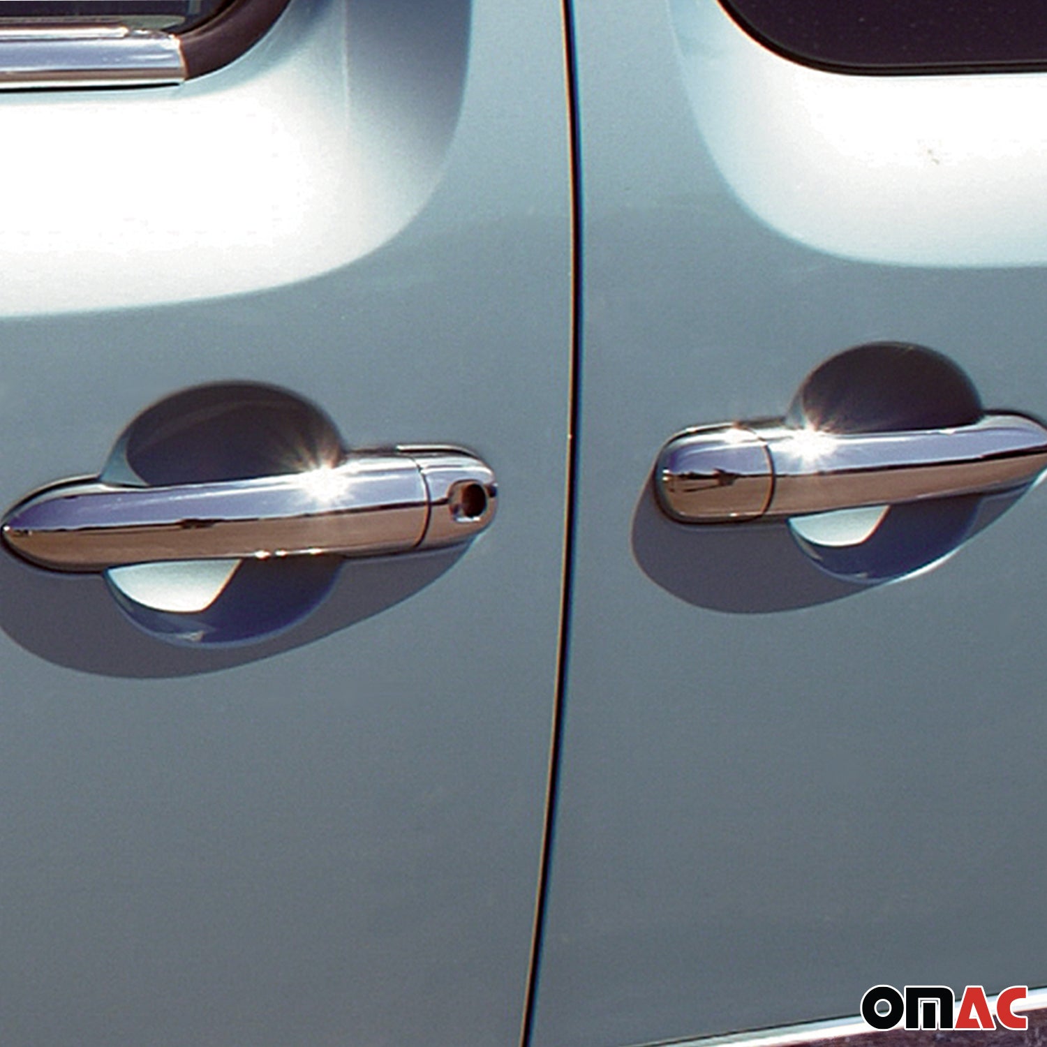 Couverture de poignée de porte pour Renault Kangoo 2007-2021 en Acier chromé