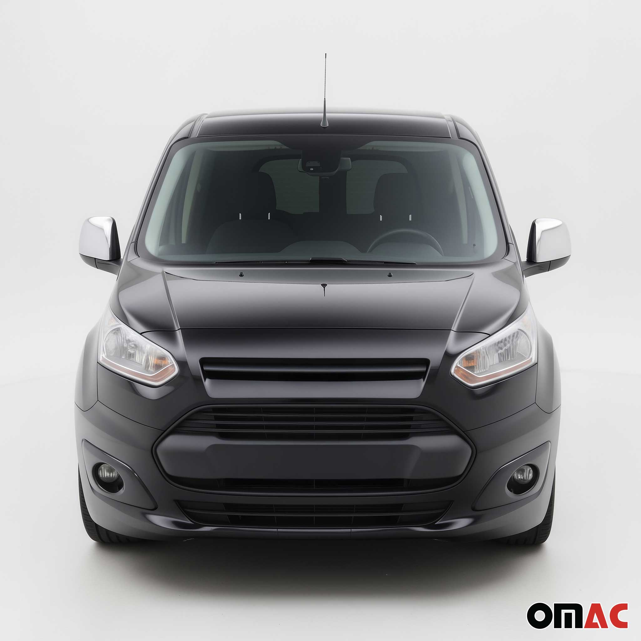 Coques de Rétroviseurs pour Ford Transit Connect 2014-2019 Pre-FL en ABS Argent