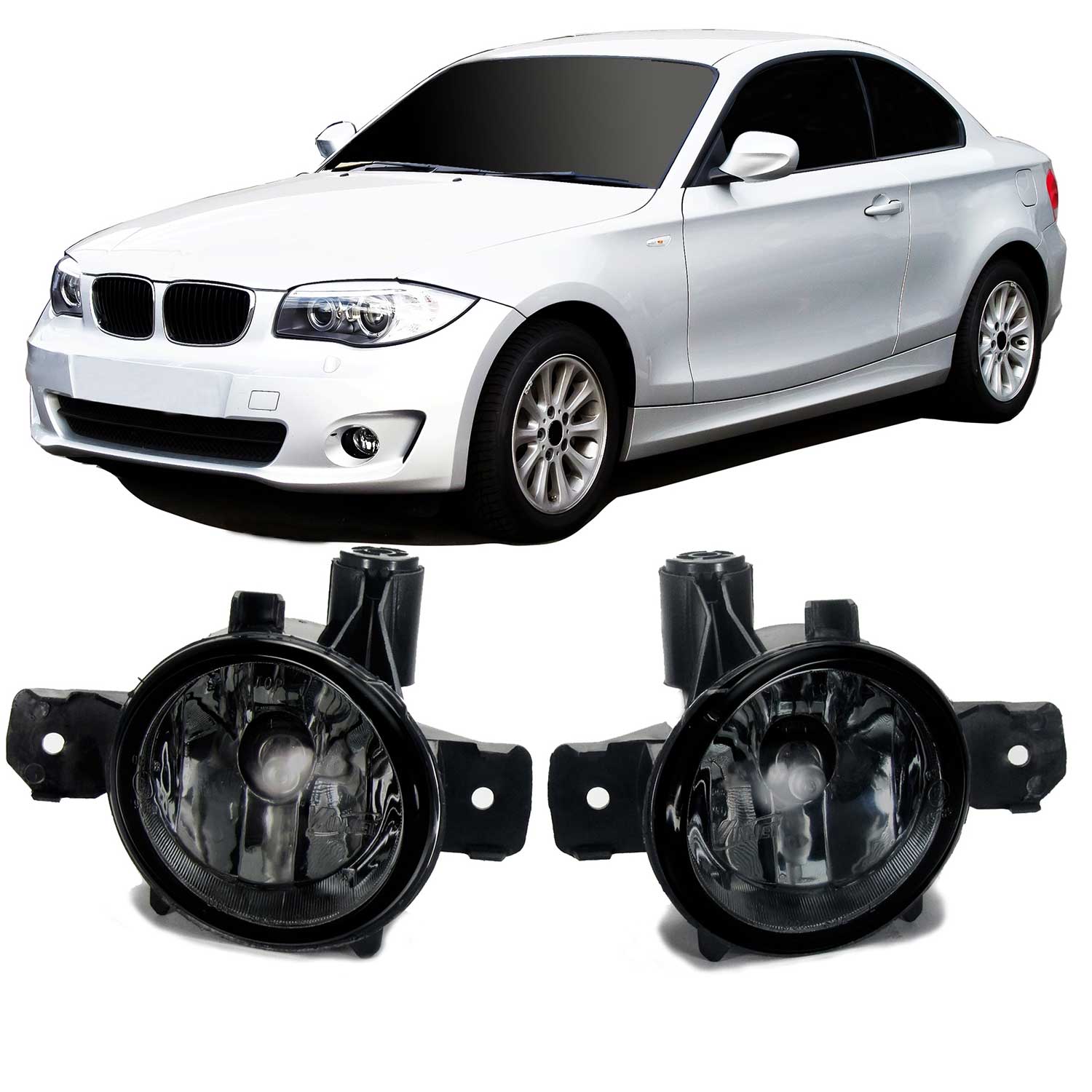 JOM Antibrouillard sombre pour BMW X5 E70/ E81/ E82/ E83/ E84/ E87/ E88 2 pieces