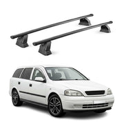 Barres de toit transversales acier pour Opel Astra G Break 1998-2004 TÜV Noir 2x