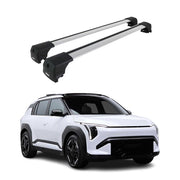 Barres de toit transversales pour Kia EV3 2024-2026 Aluminium Gray 2 pcs