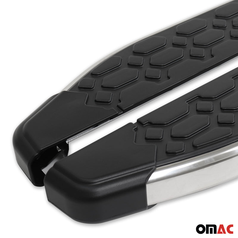 Marchepieds Latéraux pour Citroen C3 Aircross C4 Cactus Noir Gris 2x