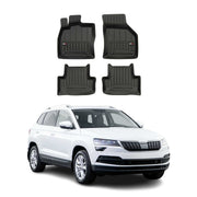 Tapis de Sol pour Skoda Karoq 2017-2026 TPE Noir