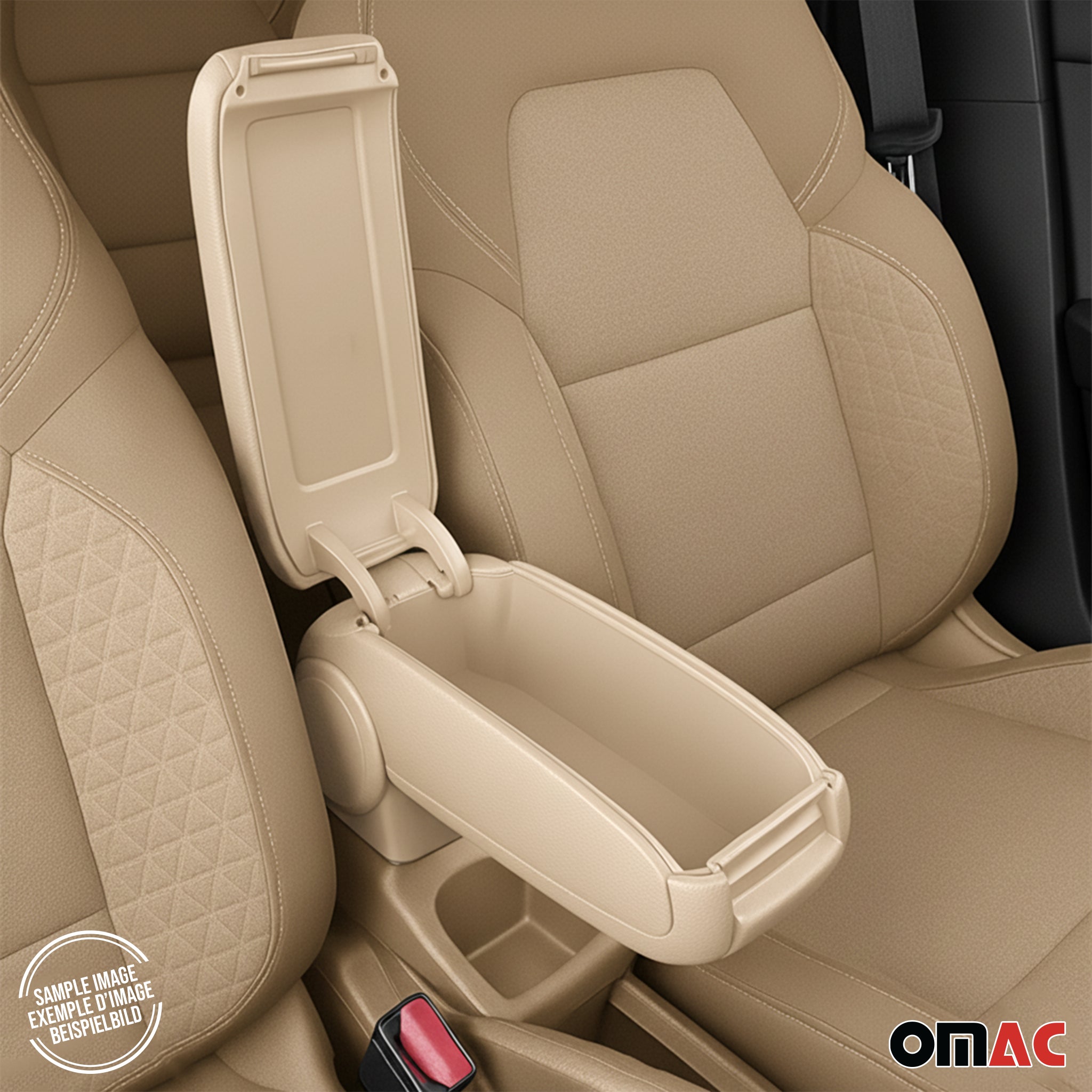 Accoudoir pour VW Polo V HB 2009-2014 Vinyl Abs Beige