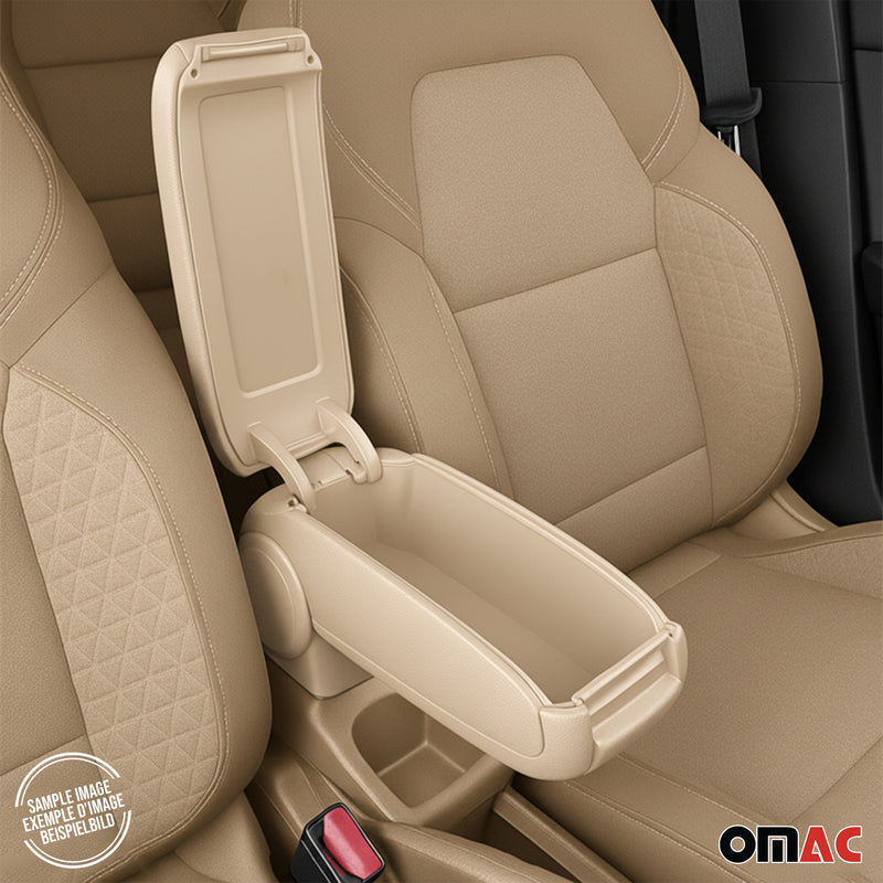 Accoudoir pour VW Polo V HB 2009-2014 Vinyl Abs Beige