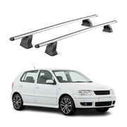 Barres de toit transversales Alu pour VW Polo mk3 HB Break 1994-2002 TÜV Gris 2x