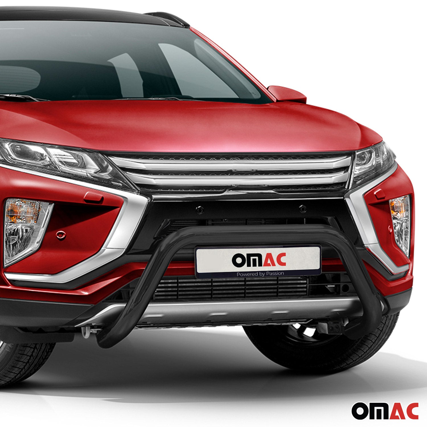Pare-Buffle Avant Pour Mitsubishi Eclipse Cross 2018-2019 Pre-FL Noir en Acier
