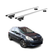 Barres de toit transversales pour Renault Clio III IV 2008-2020 Alu Gris 2x ABE